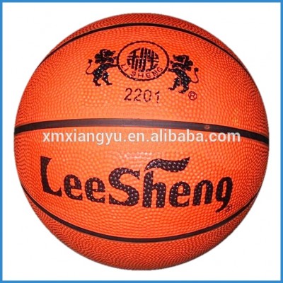 orange colour inflatable rubber basketball, basketball accessories